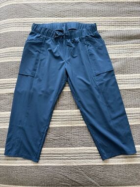 all in motion Navy Blue Capri Cargo Drawstring Pants